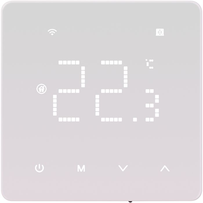 Програмований термостат для опалення TUYA Wi-Fi, 16A, 230VAC, білий