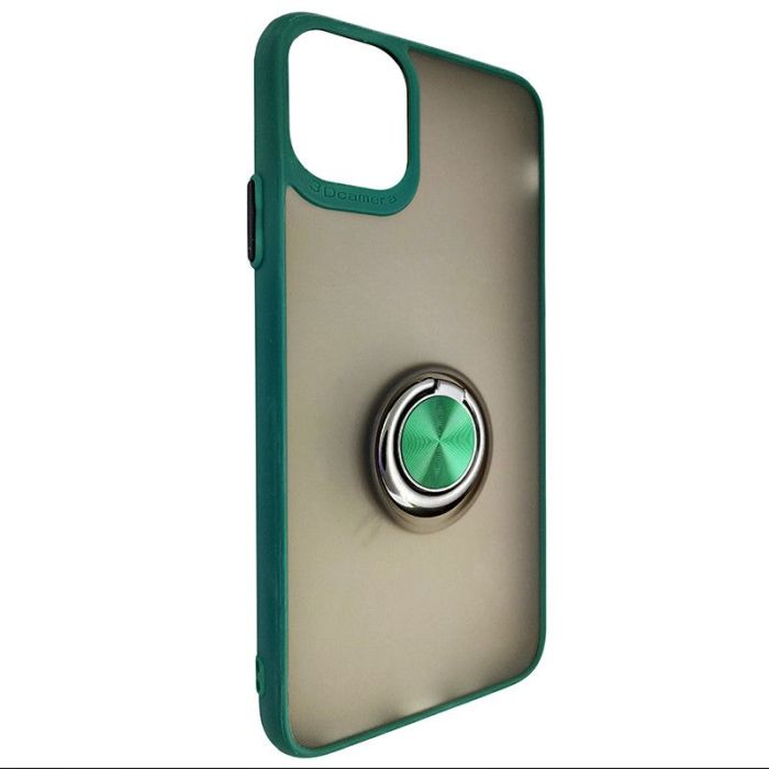 Чохол Totu Copy Ring Case iPhone 11 Pro Max Green+Чорний
