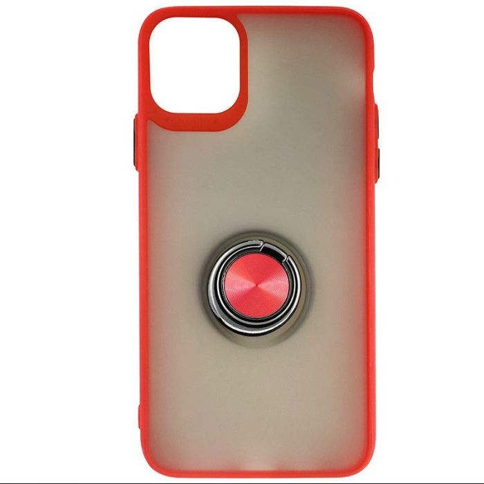 Чохол Totu Copy Ring Case iPhone 11 Pro Max Червоний+Чорний