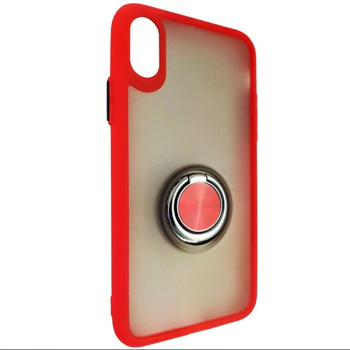Чехол Totu Copy Ring Case iPhone X/XS Red+Black