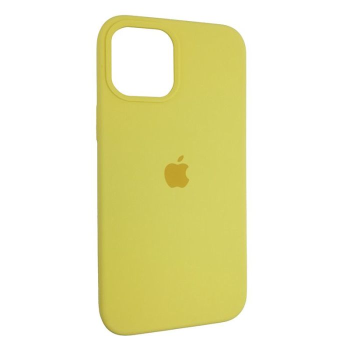 Чехол Copy Silicone Case iPhone 12 Pro Max Yellow (4)