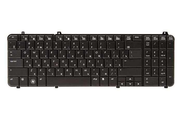 Клавіатура для ноутбука HP Pavilion DV6-1000, DV6T -1000 Чорна, чорна рамка