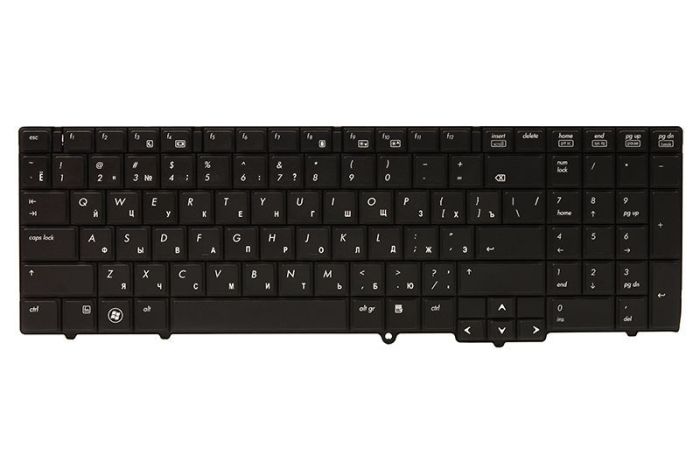 Клавіатура для ноутбука HP 6540B, 6545B, 6550B Чорна, чорна рамка