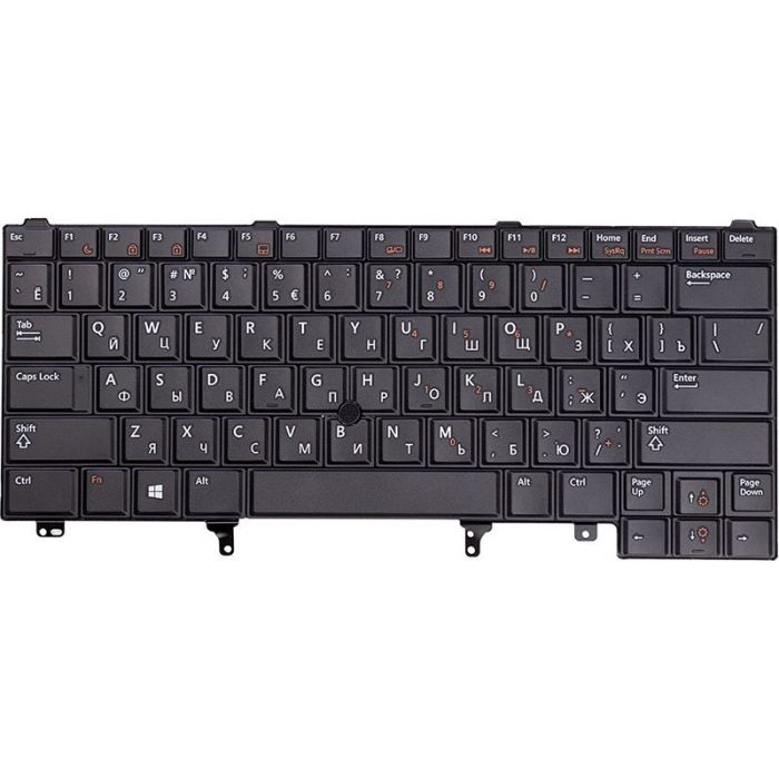 Клавиатура для ноутбука DELL Latitude E6220, E6420 черный, TrackPoint