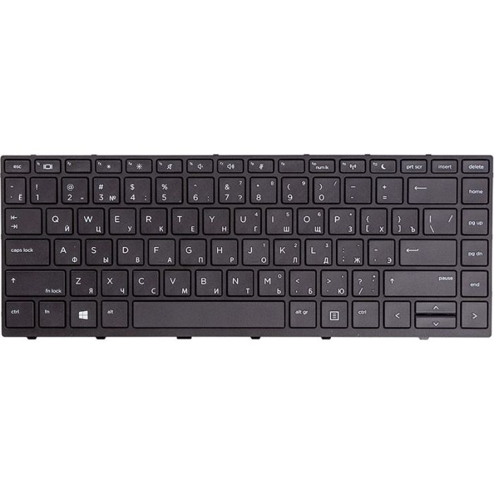Клавіатура для ноутбука HP Probook 430 G5, 440 G5 Чорна, чорна рамка
