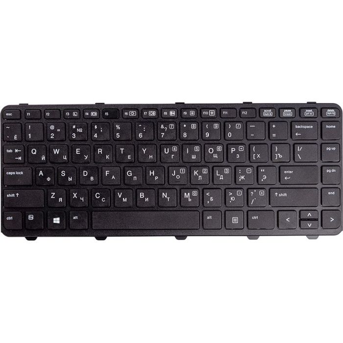 Клавіатура для ноутбука HP ProBook 640 G1 чорний, чорний кадр