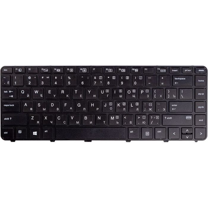 Клавиатура для ноутбука HP Probook 430 G3, 440 G3 черный, черный фрейм