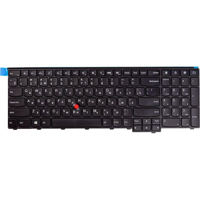 Клавіатура для ноутбука Lenovo ThinkPad T540, W540, KM-105U чорний, чорний кадр