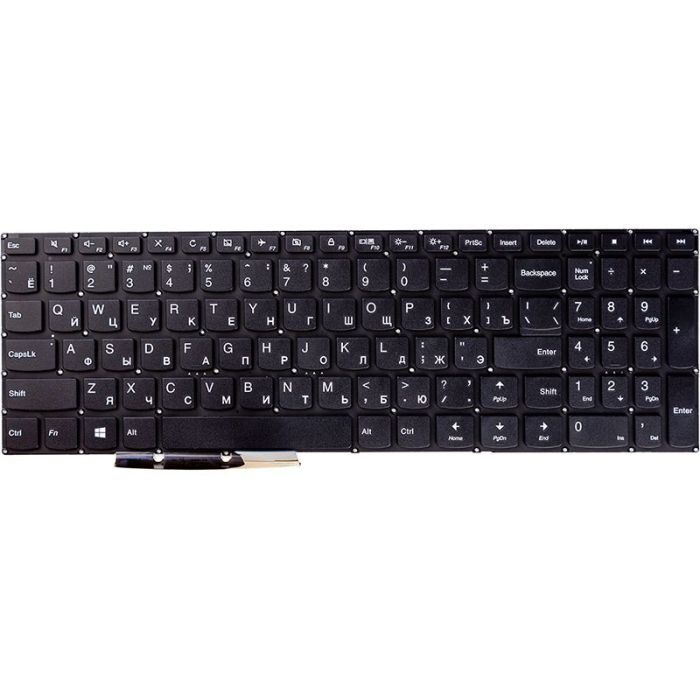 Клавіатура для ноутбука Lenovo Ideapad 310-15ABR, 310-15IAP, 310-15ISK чорний