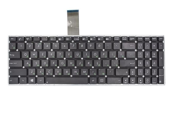 Клавиатура для ноутбука Asus X501, X550 черный, без фрейма, з кріпленням