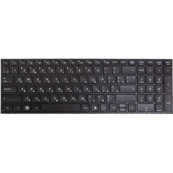 Клавіатура для ноутбука HP ProBook 4540, 4540s чорний, чорний кадр