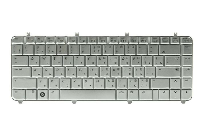 Клавиатура для ноутбука HP Pavilion DV5, DV5T, DV5-1000 серебристый, серебристый фрейм
