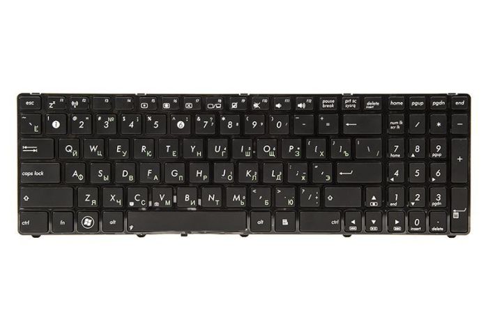 Клавіатура для ноутбука Asus K50, K50A, K50I чорний, чорний кадр