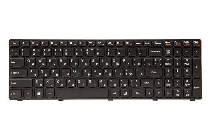 Клавиатура для ноутбука IBM/Lenovo IdeaPad G500, G505 черный, черный фрейм
