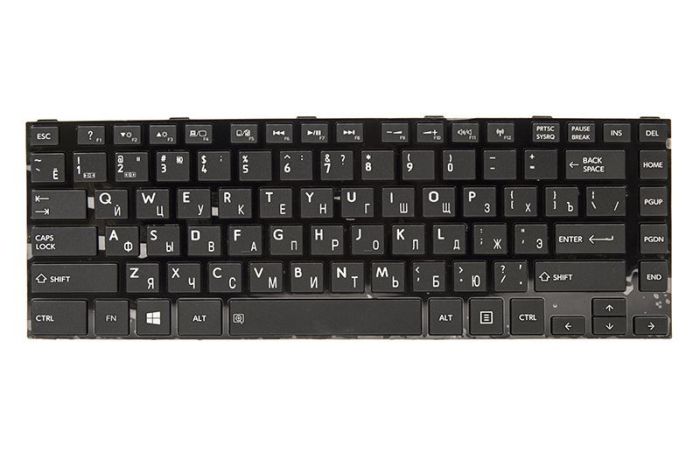 Клавиатура для ноутбука TOSHIBA Satellite C800 черный, черный фрейм