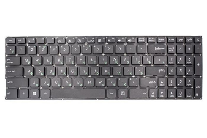 Клавиатура для ноутбука Asus X540 series черный, без фрейма