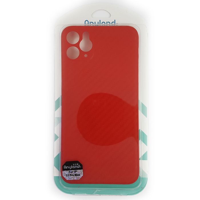 Чехол Anyland Carbon Ultra thin для Apple iPhone 11 Pro Max Red