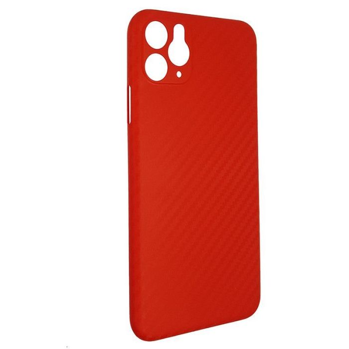 Чехол Anyland Carbon Ultra thin для Apple iPhone 11 Pro Max Red