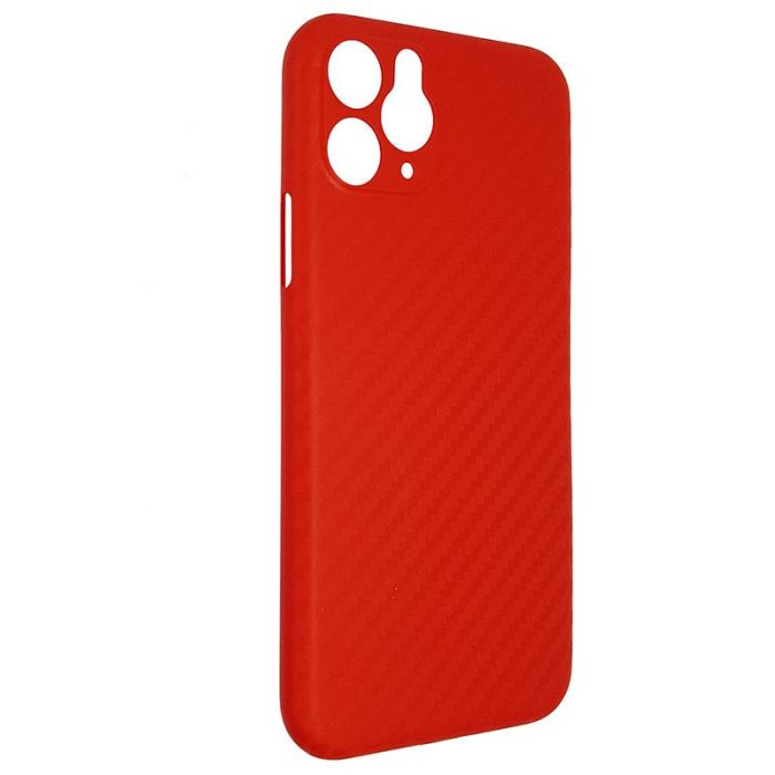 Чехол Anyland Carbon Ultra thin для Apple iPhone 11 Pro Red