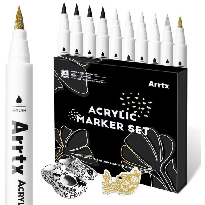 Акрилові маркери Arrtx AACM-0500-10A, 10 шт