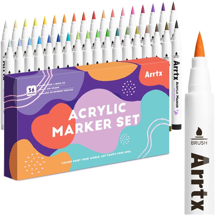Акрилові маркери Arrtx AACM-0536D, 36 кольорів