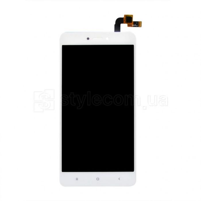 Дисплей (LCD) для Xiaomi Redmi Note 4X з тачскріном та вузьким конектором white High Quality