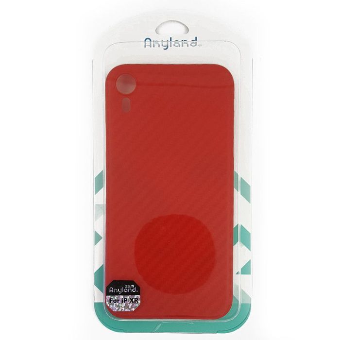 Чехол Anyland Carbon Ultra thin для Apple iPhone XR Red