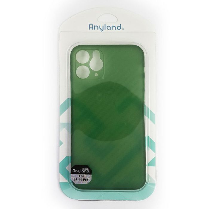 Чехол Anyland Carbon Ultra thin для Apple iPhone 11 Pro Green