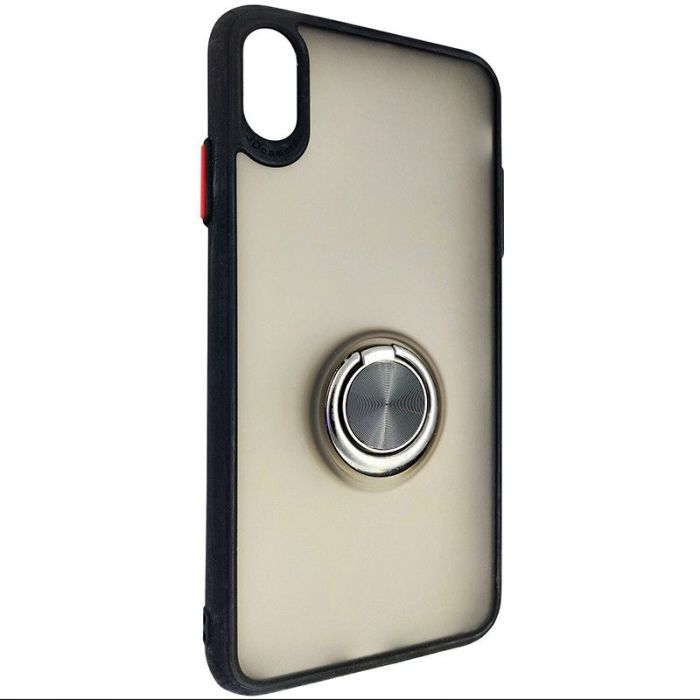 Чехол Totu Copy Ring Case iPhone XS MAX Black+Red