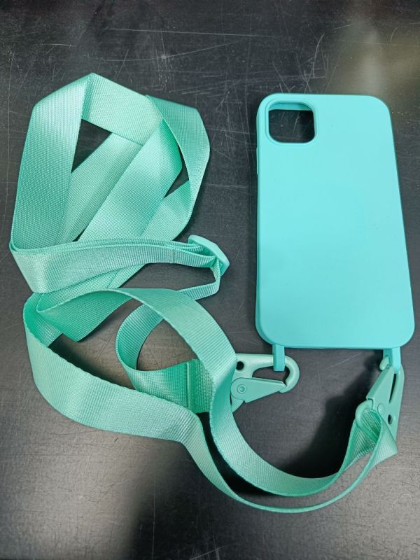 Чехол Strap Silicone Case iPhone 14 Pro Max Mint