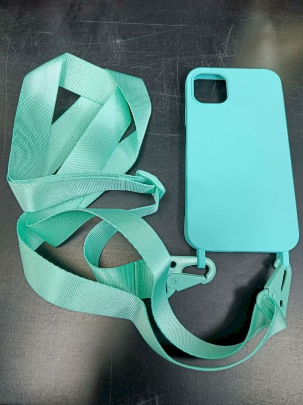 Чехол Strap Silicone Case iPhone 12 Pro Max Mint