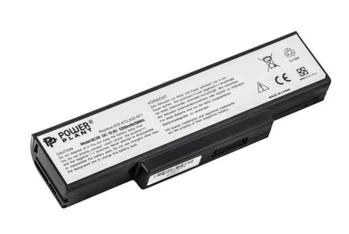 Аккумулятор PowerPlant для ноутбука Asus A72, A73 (A32-K72 AS-K72-6) 10.8V 5200mAh