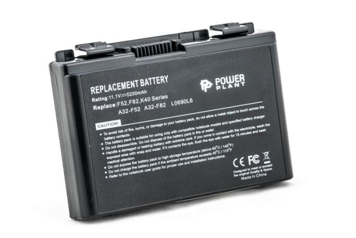 Акумулятор PowerPlant для ноутбука Asus F82 (A32-F82, AS F82 3S2P) 11.1V 5200mAh