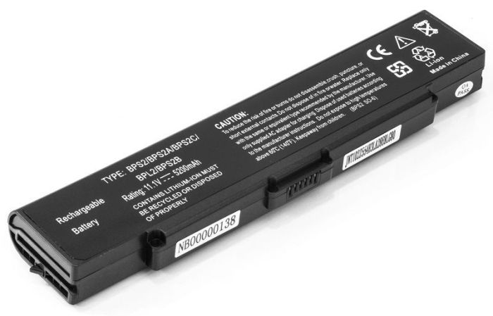 Аккумулятор PowerPlant для ноутбука Sony VAIO PCG-6C1N (VGP-BPS2, SY5651LH) 11.1V 5200mAh