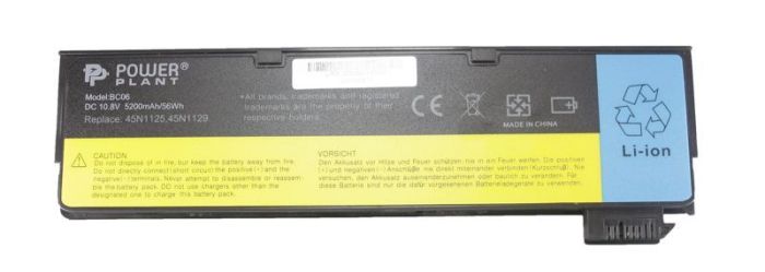 Аккумулятор PowerPlant для ноутбука IBM/Lenovo ThinkPad T440 (45N1127) 10.8V 5200mAh