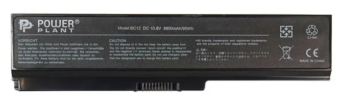 Акумулятор PowerPlant для ноутбука TOSHIBA Satellite L750 (PA3819U-1BRS) 10.8V 8800mAh