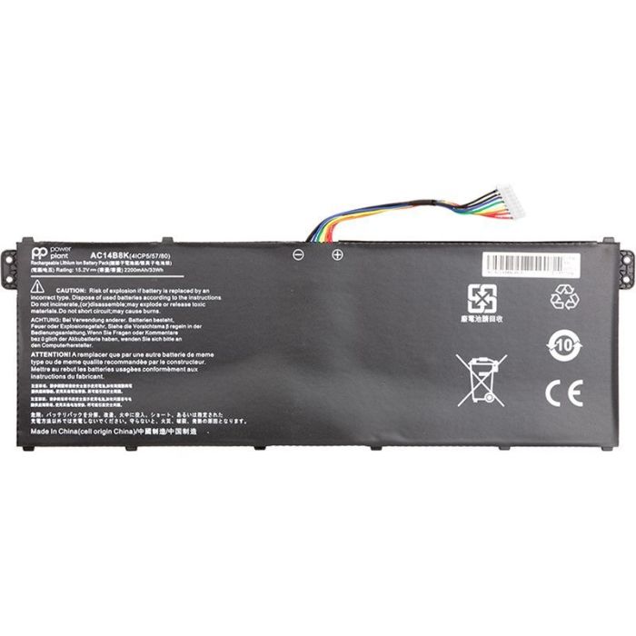 Аккумулятор PowerPlant для ноутбука ACER Aspire E15 ES1-512 Series (AC14B8K) 15.2V 2200mAh