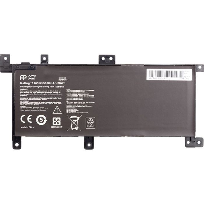 Акумулятор PowerPlant для ноутбука Asus VivoBook X556U (C21N1509) 7.6V 5000mAh