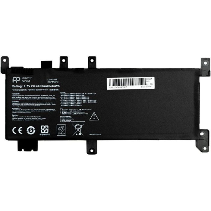 Акумулятор PowerPlant для ноутбука Asus VivoBook A480U (C21N1638) 7.7V 4400mAh