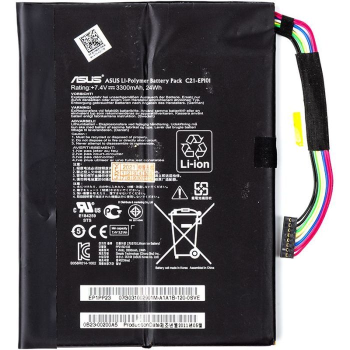 Аккумулятор для ноутбука Asus Eee Pad Transformer TR101 (C21-EP101) 7.4V 3300mAh (original)