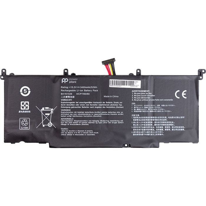 Аккумулятор PowerPlant для ноутбука Asus ROG S5 (B41N1526) 15.2V 3400mAh