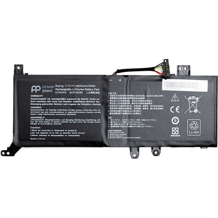 Аккумулятор PowerPlant для ноутбука Asus VivoBook 14 A412FA (C21N1818) 7.7V 3800mAh