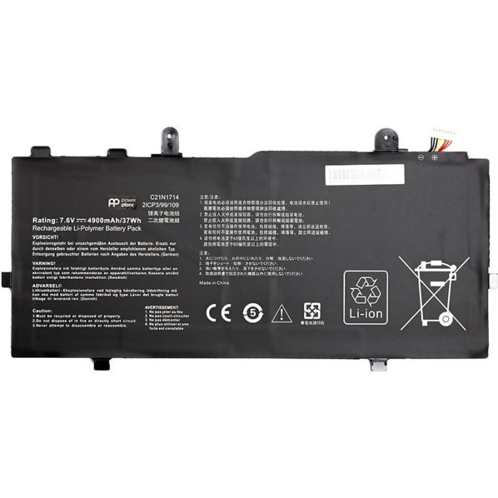 Аккумулятор PowerPlant для ноутбука Asus VivoBook Flip 14 TP401MA (C21N1714) 7.6V 4900mAh