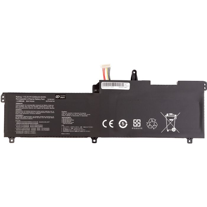 Акумулятор PowerPlant для ноутбуків ASUS ROG Strix GL702V (C41N1541) 15.2V 4200mAh