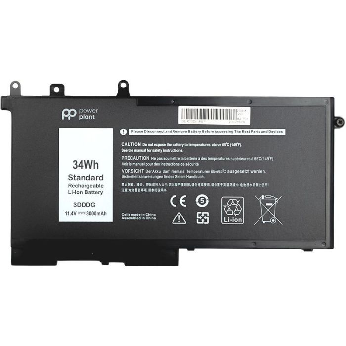 Аккумулятор PowerPlant для ноутбука DELL Latitude E5580 (3DDDG) 11.4V 3000mAh