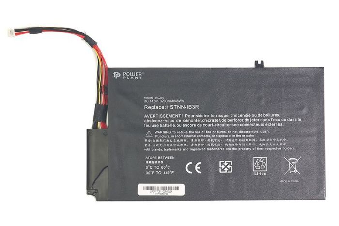 Аккумулятор PowerPlant для ноутбука HP Envy TouchSmart 4 (EL04XL, HPTS40PB) 14.8V 3200mAh