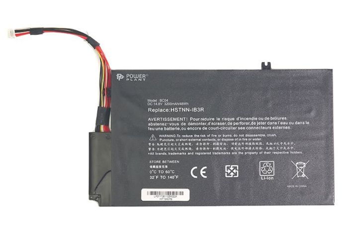 Акумулятор PowerPlant для ноутбуків HP Envy TouchSmart 4 (EL04XL, HPTS40PB) 14.8V 3200mAh