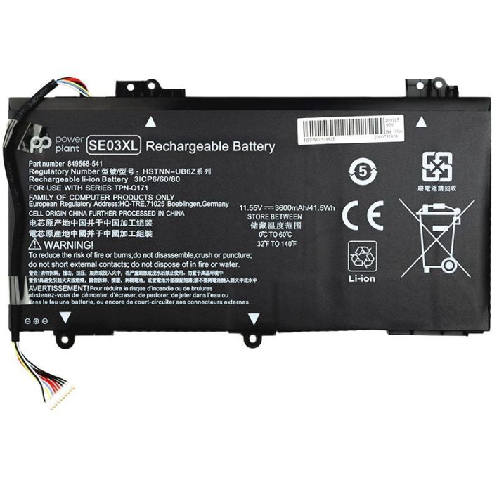 Аккумулятор PowerPlant для ноутбука HP Pavilion 14-AL100 (SE03XL) 11.55V 41.5Wh