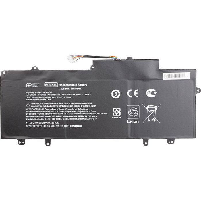 Аккумулятор PowerPlant для ноутбука HP Chromebook 14 G3 (BO03XL) 11.55V 3000mAh