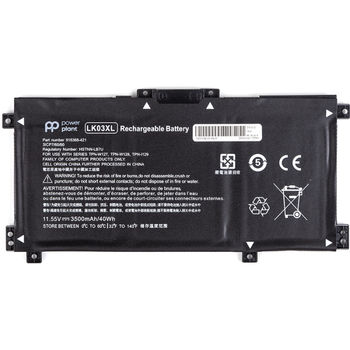 Аккумулятор PowerPlant для ноутбуков HP Envy 17 (LK03XL) 11.55V 3500mAh